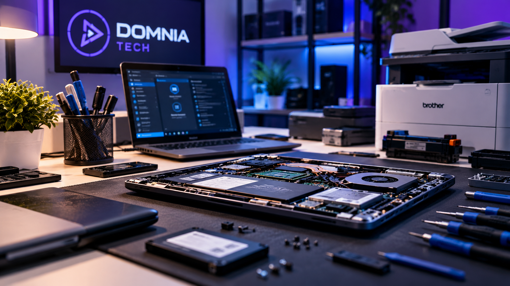 Manutenção de notebook em assistência técnica